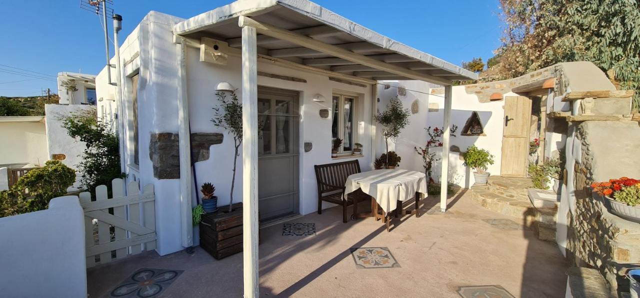 Romantic Sunset Cycladic House In Sotires Moni Christou Dasous Exterior foto