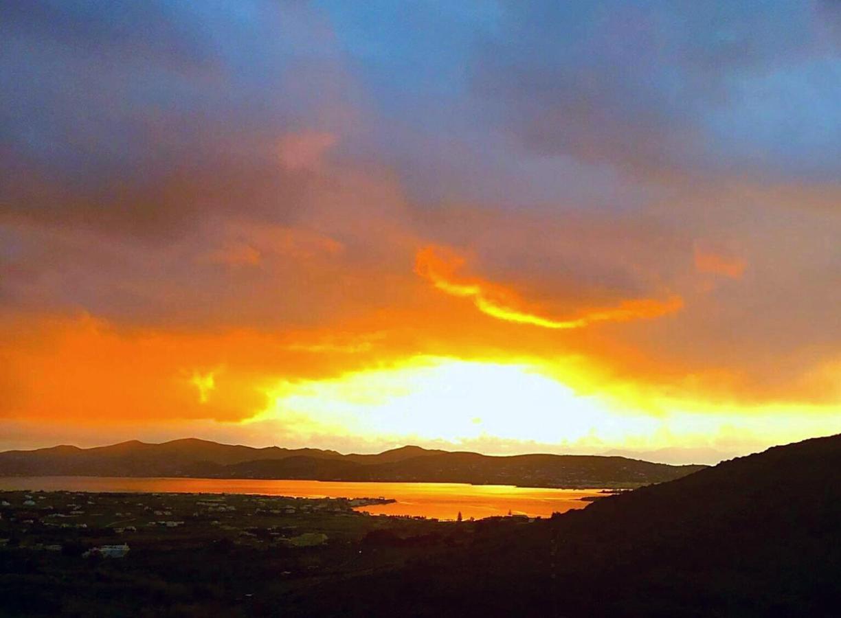 Romantic Sunset Cycladic House In Sotires Moni Christou Dasous Exterior foto